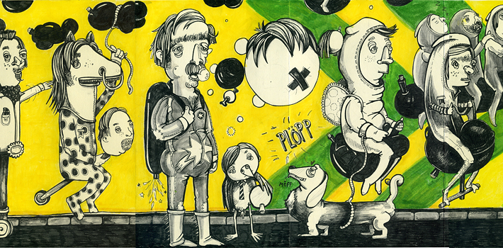 tq-y2 The Queue - Moleskine-Illustrationsprojekt
