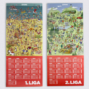 11 Freunde Bundesliga Poster Wimmelbild Liga 1 und 2