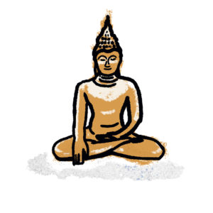 Illustration Buddhafigur