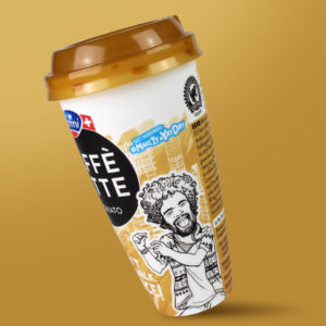 character illustration für emmi caffè latte