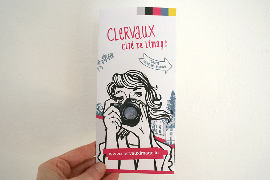 flyergestaltung für clervaux cite de l'image