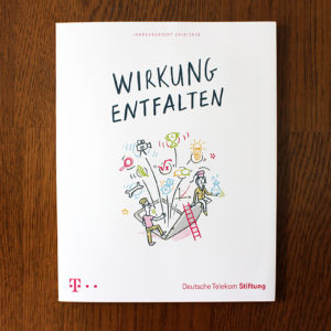 cover illustration geschäftsbericht deutsche telekom stiftung