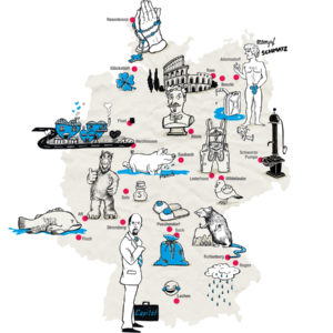 illustration deutschlandkarte