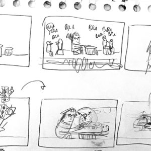 Music Video Animation Skizze 2