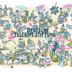 wimmelbild 15 jahre deutsche telekom stiftung